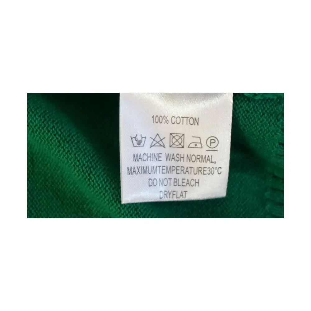 OXKNIT Green 60s Mod Racing Stripe Zip Cardigan Men’s L NWT